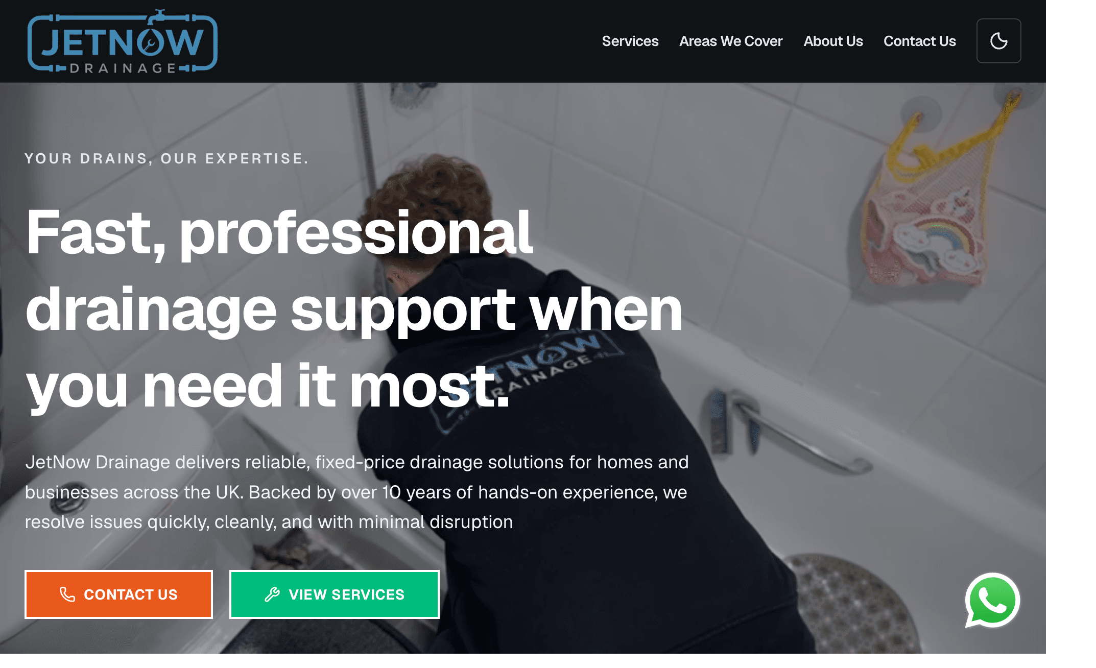 JetNow Drainage homepage